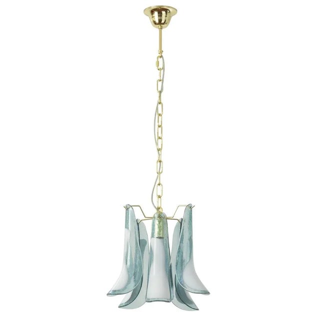 Murano Glass Petal Chandelier, 1990s For Sale - Image 13 of 13
