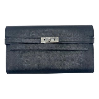 Hermès Epsom Black Kelly Wallet For Sale