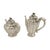 Antique Art Deco Sterling Silver L. Maciel Mexican 3 Piece Tea Coffee Set 1935 For Sale - Image 10 of 17