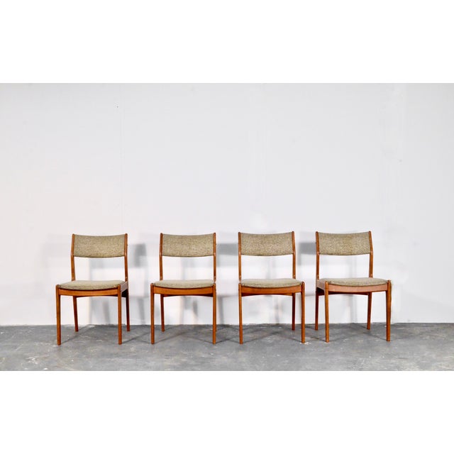 Danish Teak Chairs attributed to Erik Buch, 1960s, Set of 4 For Sale - Image 10 of 10