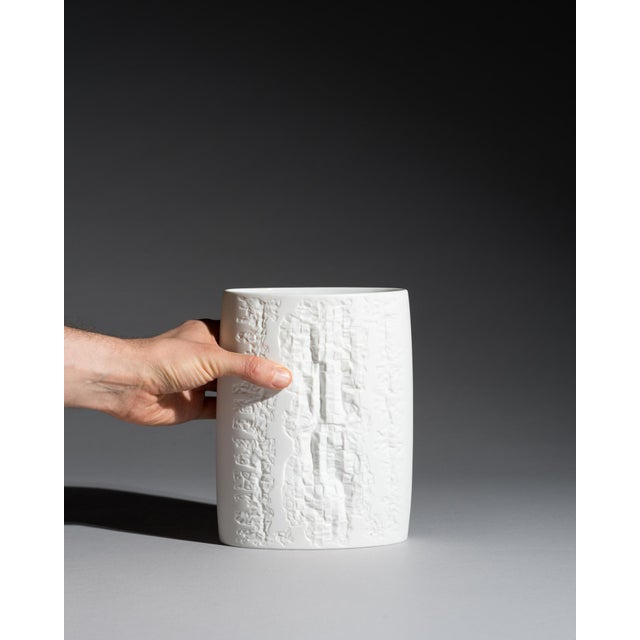 White Bisque Porcelain Vases by Werner Schreib, Martin Freyer and Werner Uhl for Rosenthal, 1970s, Set of 3 For Sale - Image 12 of 18