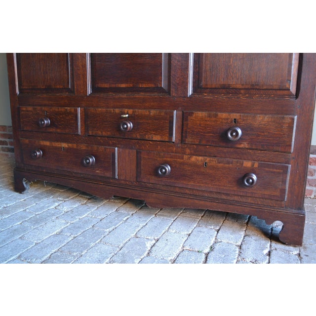 Antique Oak Wooden Cabinet For Sale - Image 8 of 12