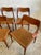 Danish Mid Century Teak Niels Moller Model 55 and Model 71 Dining Chairs For Sale In Miami - Image 6 of 8