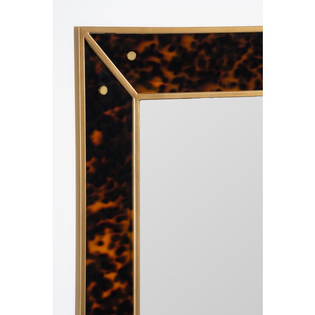 Erin Gates Cooper Classics x Erin Gates Newbury Faux Tortoise Wall Mirror For Sale - Image 4 of 7