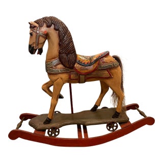 Vintage Rocking Horse Display For Sale