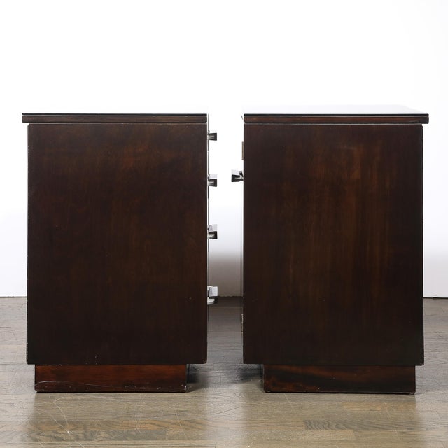Pair of Art Deco Eliel Saarinen for Johnson Walnut End Tables/ Nightstands For Sale - Image 11 of 13