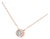 10K Rose Gold 1/5 Cttw Round Brilliant-Cut Diamond Modern Bezel-Set Solitaire Pendant Necklace (J-K Color, I2-I3 Clarity) - 16" with 2" Extender For Sale