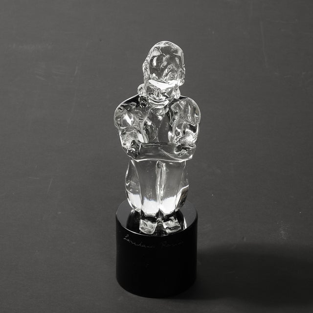 Mid-Century Hand-Blown Murano Glass Figural Sculpture Signed Lorenado Rosin For Sale - Image 18 of 18