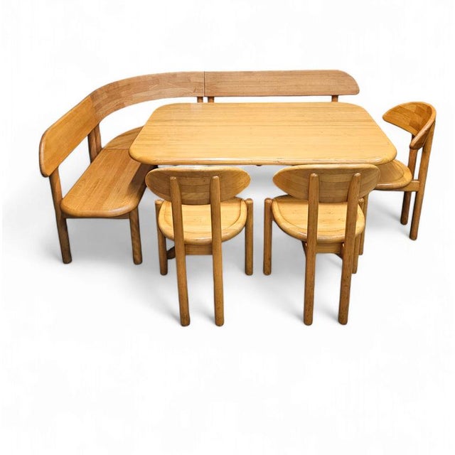 Table, Chairs and Corner Bench from Ansager, Set of 5 For Sale - Image 13 of 13