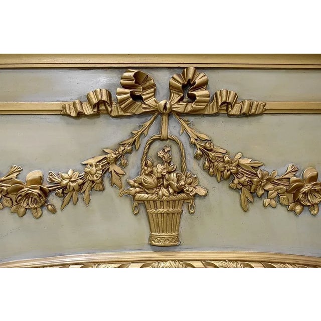 19th Century Louis XVI Overmantel Mirror For Sale - Image 3 of 9