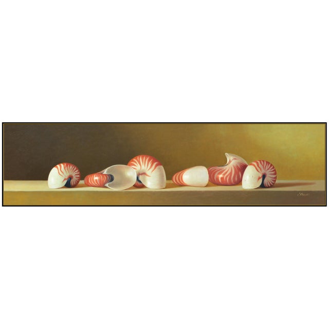 Message us to inquire about custom framing options! (Included for free with every purchase) The artwork here, "Nautili...