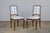 Late 19th Century 19th Century French Louis XV Style Walnut Dining Chairs in Light Blue Plaid - Set of 8 For Sale - Image 5 of 12
