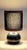 Blue Vintage Table Lamp with Dark Blue Ceramic Base and Fabric Shade, 1990s For Sale - Image 8 of 8