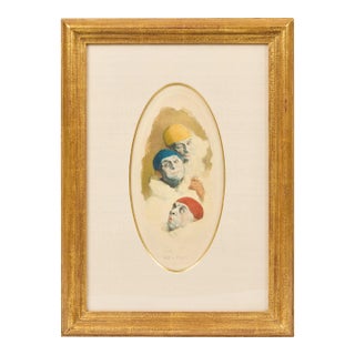 Vintage Aquatint Etching Attributed to Armand Henrion | A For Sale