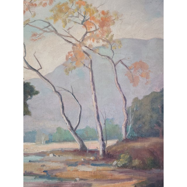 Impressionist Cornelia Reimer 1950's Plein Air Oil Painting Arroyo Seco California Landscape For Sale - Image 3 of 13