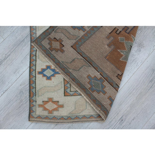 1960s Modern Handmade Runner Rug - 34"x87" For Sale - Image 11 of 12