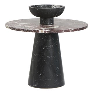 Modern Handcrafted Coffee Table in Italian Marble by Karen Chekerdjian For Sale