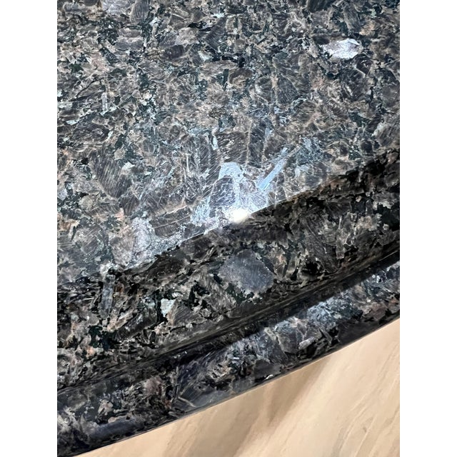 Gorgeous Harp Dining Table Base With Granite Top Attributed to Kreiss For Sale In New York - Image 6 of 11