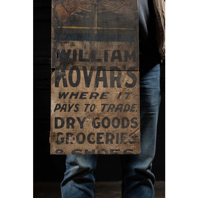 Early 20th Century Antique "7 Miles to William Kovar" Sign by Ithaca Sign Works For Sale - Image 5 of 6