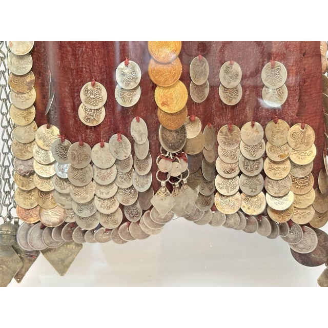 Islamic Face Veil, Egyptian Bedouin Desert Garment Nikab Framed Collectible For Sale - Image 17 of 17