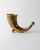 Vintage Brass Horn Vase in Hand-Carved Brass, 1930s For Sale - Image 11 of 11