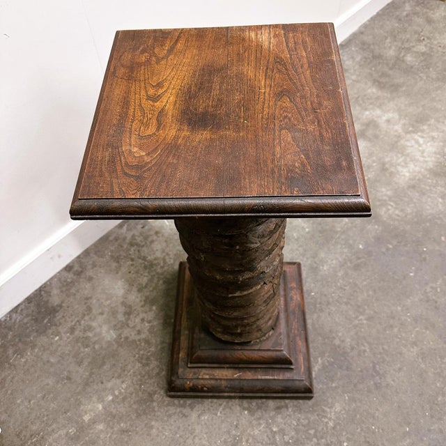 Contemporary French Antique Wooden Pressoir Press Screw Column For Sale - Image 3 of 11