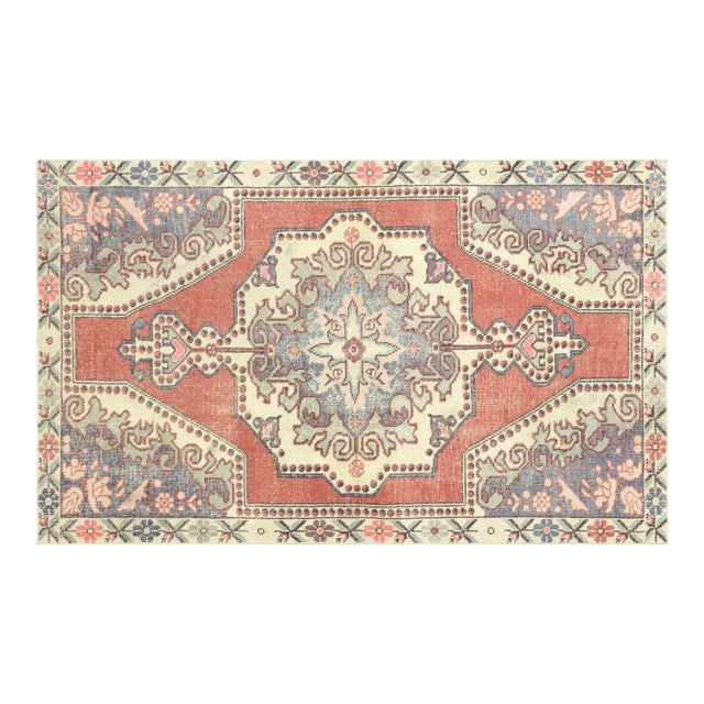 1960s Turkish Oushak Rug For Sale