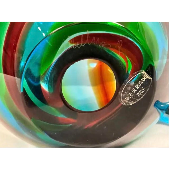 Luigi Mellara Artist Signed Murano Art Glass Vibrant Fish For Sale In Tampa - Image 6 of 7