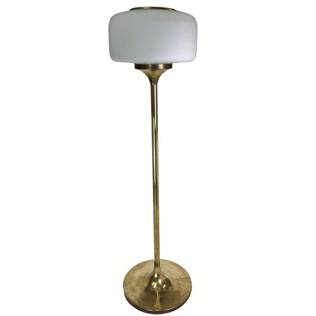 Art Deco Low Brass Floor Lamp, 1920s For Sale - Image 13 of 13