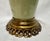 1950s Mid-Century Paul Hanson Celadon Glazed Ceramic Table Lamp - Solid Cast Brass Base For Sale - Image 5 of 12