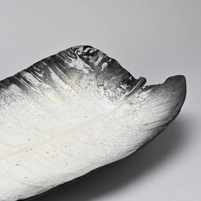 Gray Large Ceramic Dish by Pol Chambost, France 1955 For Sale - Image 8 of 12