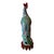Large Antique Chinese Export Famille Rose Porcelain Phoenix Bird Figure For Sale - Image 4 of 6