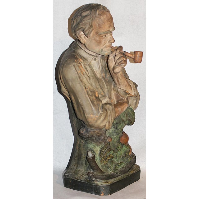 Antique French Terracotta Figurine by J. Legulche For Sale - Image 10 of 11
