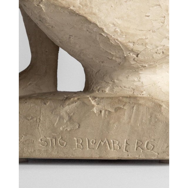 1950s Mid-Century Modern Plaster Sculpture by Stig Blomberg, 1950s For Sale - Image 5 of 7
