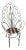 Garden Chair French Art Nouveau Wrought Iron For Sale