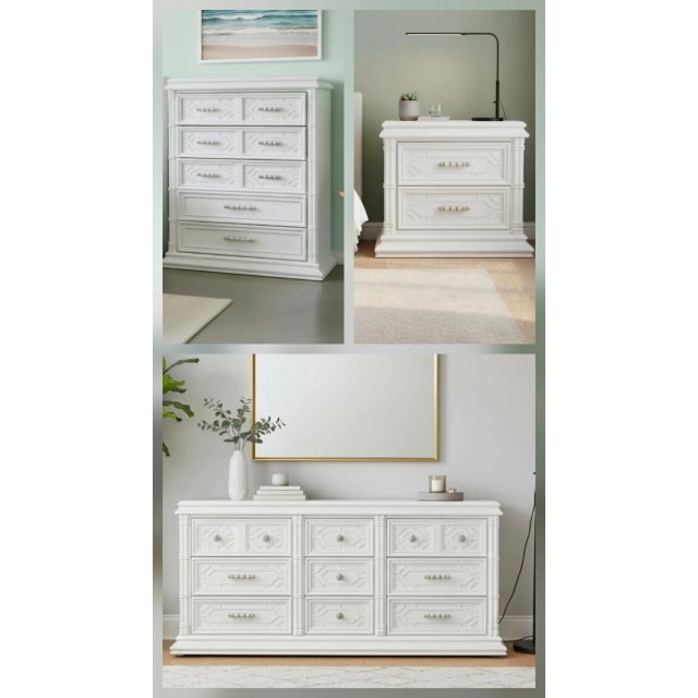Mid-Century Modern Thomasville Hollywood Regency 3 Piece Bedroom Set – Original Hardware-1970s Restored For Sale - Image 3 of 11