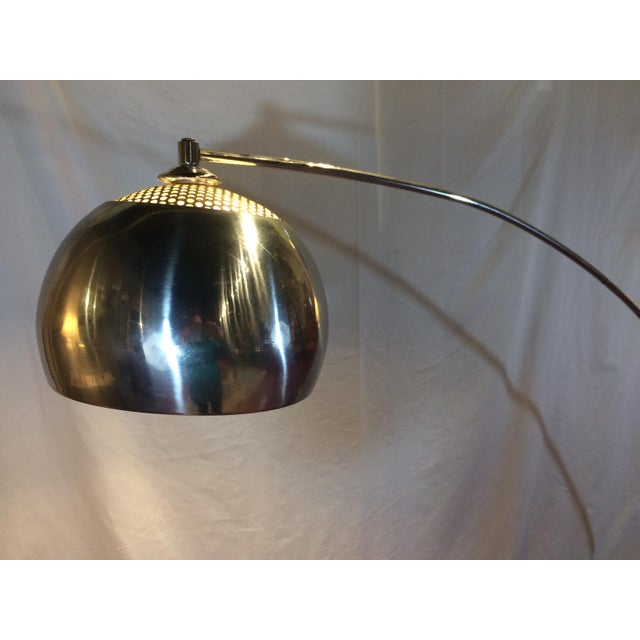 Silver Plated Italian Mid Century Modern Arc Floor Lamp Chairish