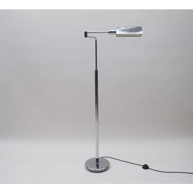 German Chrome Swivel Floor Lamp, 1970s For Sale - Image 14 of 14