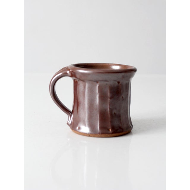Vintage Handmade Studio Pottery Mug For Sale - Image 4 of 10