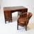 1930s Art Deco Desk, Armchair and Bookcase, 1930s, Set of 3 For Sale - Image 5 of 9