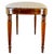 Brown Antique English Edwardian Inlaid Mahogany Oval Bench Stool – Sheraton Revival Vanity Seat For Sale - Image 8 of 12
