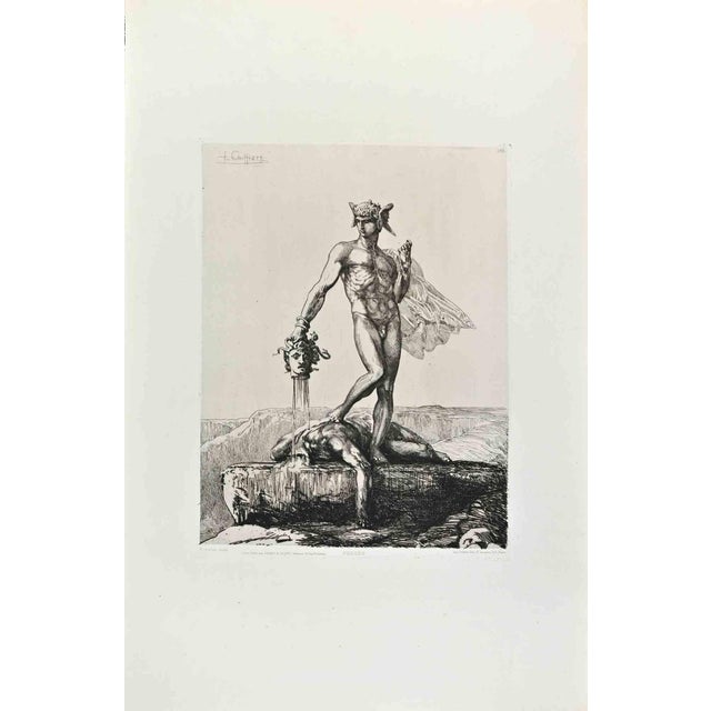 François Chifflart, Presée, Etching, 1870s For Sale