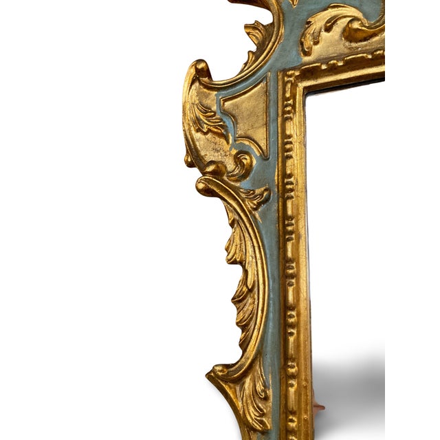 Italian Rococo Mirror in Gilded Wood with Gold Leaf For Sale - Image 4 of 15