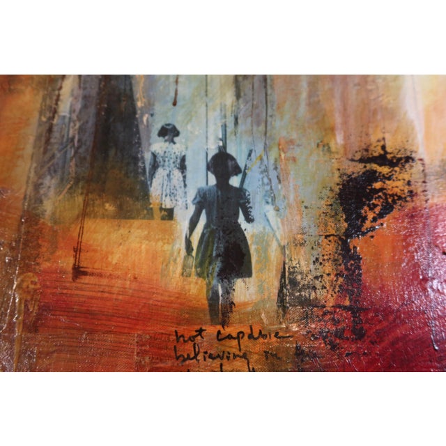 Kim Hm, Composition, 1990s, Oil on Canvas For Sale - Image 8 of 14