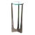 21" High Cortina Drink Table with Glass Top For Sale