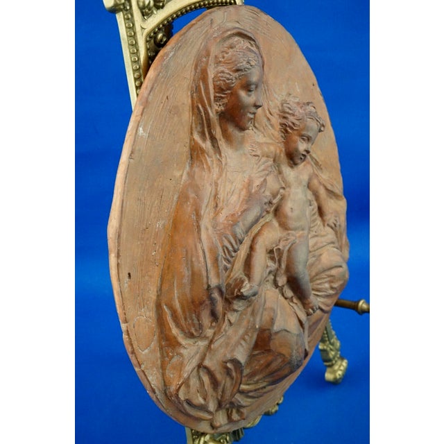 Luigi Bernini, Madonna Del Latte, Italy, 1800s, Terracotta For Sale - Image 5 of 18