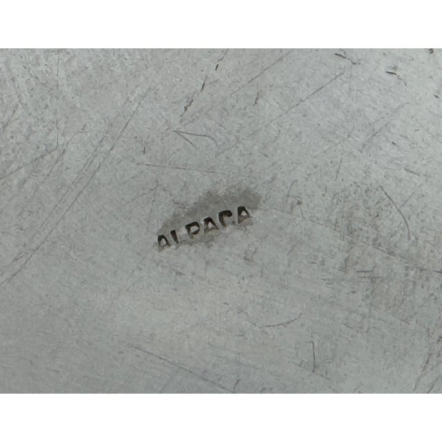 Spanish Large Mexican Spanish Colonial Revival Alpaca Silver Wine Bucket & Green Onyx For Sale - Image 3 of 12