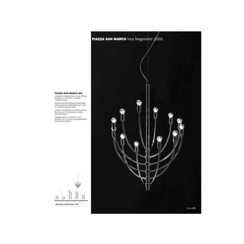12-Light Chandelier by Vico Magistretti for Oluce, 2000s For Sale - Image 14 of 15
