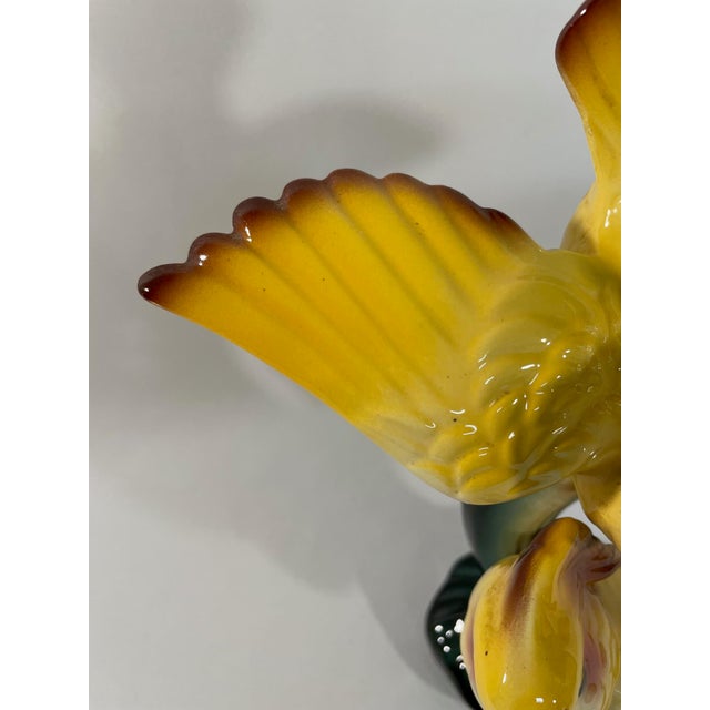 1950s Yellow Ceramic Cockatoo Figurine For Sale - Image 12 of 15