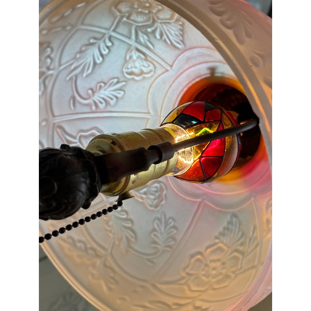 Victorian Vintage Victorian Boudoir Table Lamp For Sale - Image 3 of 12